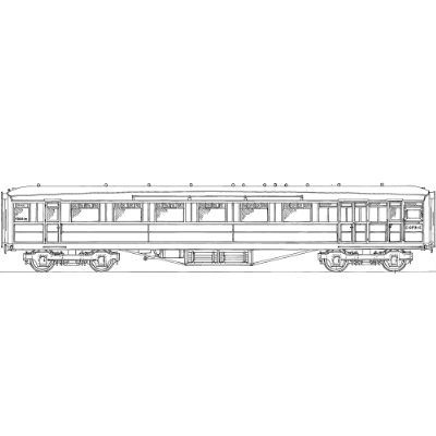 4mm kit 9.1 :East Anglian Gresley diagram 240 brake third
