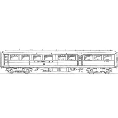 4mm kit 9.4: East Anglian Gresley diagram 238 Restaurant third