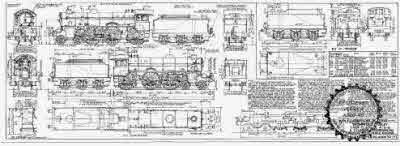 7mm scale drawing 307 : B2 Thompson/Gresley 4-6-0 2 cyl Sandringham Rebuild