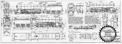 7mm scale drawing 311 : O2/1 Gresley 2-8-0 goods engine with GN gauge cab etc