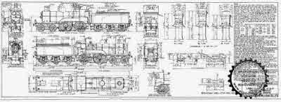 7mm scale drawing 321 : D3 Ivatt 4-4-0 (GN D3) later version passenger engine