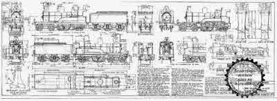 7mm scale drawing 323 : D4 Ivatt 4-4-0 (D2) passenger engine
