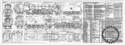 7mm scale drawing 333 : A3 Gresley 4-6-2 Diag 107 boiler and streamlined non-corridor tender