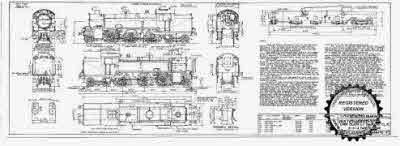 7mm scale drawing 341 : L2 Maunsell/Hally 2-6-4 (Met K) tank engine