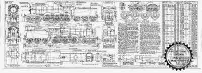 7mm scale drawing 343 : B12/GE Holden 4-6-0 (GE S69) passenger engine
