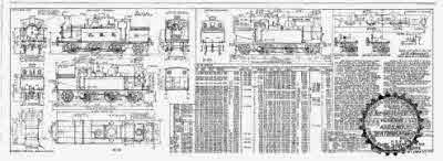 7mm scale drawing 348 : N14 N15 Reid 0-6-2 (NBR A) tank engine