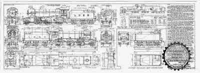7mm scale drawing 349 : K4 Gresley 2-6-0 mixed traffic engine