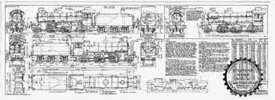 7mm scale drawing 350 : K1 & K1/1 Peppercorn 2-6-0 mixed traffic engine