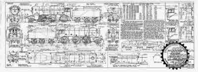 7mm scale drawing 355 : K3/2 Gresley 2-6-0 Left hand drive mixed traffic engine with Darlington cab