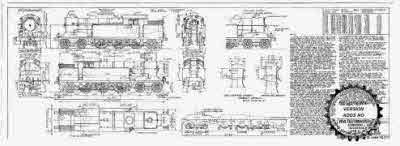 7mm scale drawing 362 : A5/2 Gresley/Robinson 4-6-2 tank engine