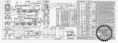 7mm scale drawing 365 : F4 , F5 , F6 Holden 2-4-2 (GE M15 incl. rebuilt) Diag 34 boiler Tank Engine