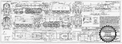 7mm scale drawing 383 : A2/1 Thompson 4-6-2 Derivative of Gresley V2