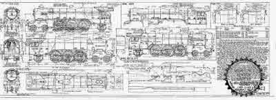 7mm scale drawing 388 : A2/2 Thompson/Gresley Rebuilds from class P2 2-8-2  engine only