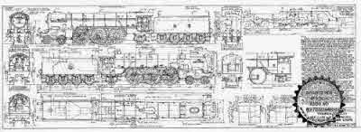 7mm scale drawing 390 : A1/1 Thompson/Gresley 4-6-2 Rebuild of 4470 Great Northern