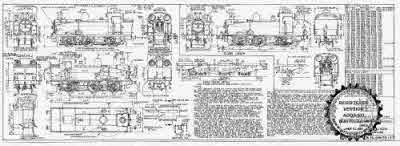 7mm scale drawing 395 : J50/3 & J50/4 Gresley 0-6-0 tank engine