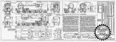7mm scale drawing 402 : L1 Thompson 2-6-4 tank engine