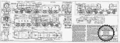 7mm scale drawing 406 : D49/3 Gresley 4-4-0 Shire with oscillating cam valve gear