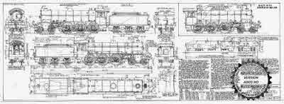 7mm scale drawing 422 : B16/2 Gresley/Raven 4-6-0 rebuild of B16/1