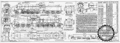 7mm scale drawing 429 : O1 Thompson/Robinson 2-8-0 Rebuild of LNER O4