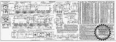 7mm scale drawing 445 : J17 Holden 0-6-0 (GE G58) Including J16 rebuilds goods engine