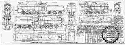 7mm scale drawing 464 : Q7 Raven 0-8-0 (NE T3) 3 cyl goods engine