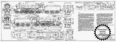 7mm scale drawing 472 : B3/3 Thompson/Robinson 4-6-0 B3/2 rebuilt with 2 cylinders and B1 boiler