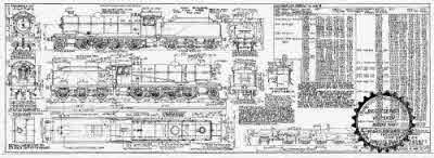 7mm scale drawing 490 : O4/8 Thompson/Robinson 2-8-0 earlier O4?s with diag 100- B 1 - boiler