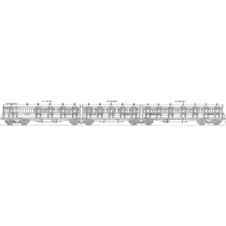7mm scale drawing 674 : 122' 3" GN triplet brake composite ex 6 & 8 wheel stock Diagram GN 218HH