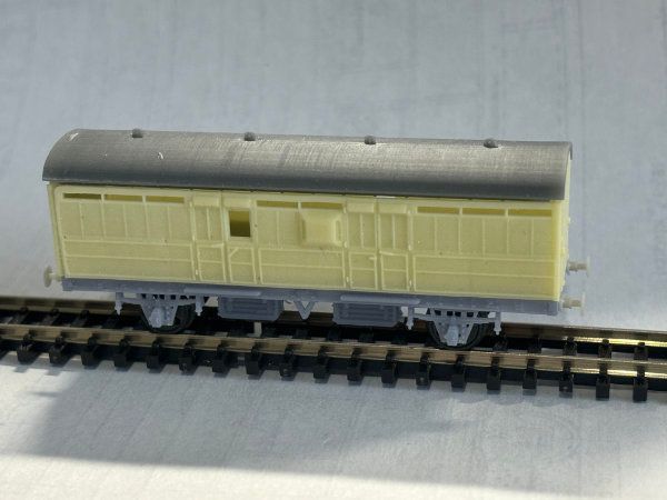 N Gauge kit 619 : 32' 0" Gresley 4 wheel pigeon brake van Diagram 120