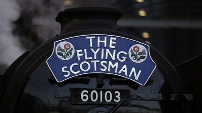 Flying Scotsman Headboard Source BBC