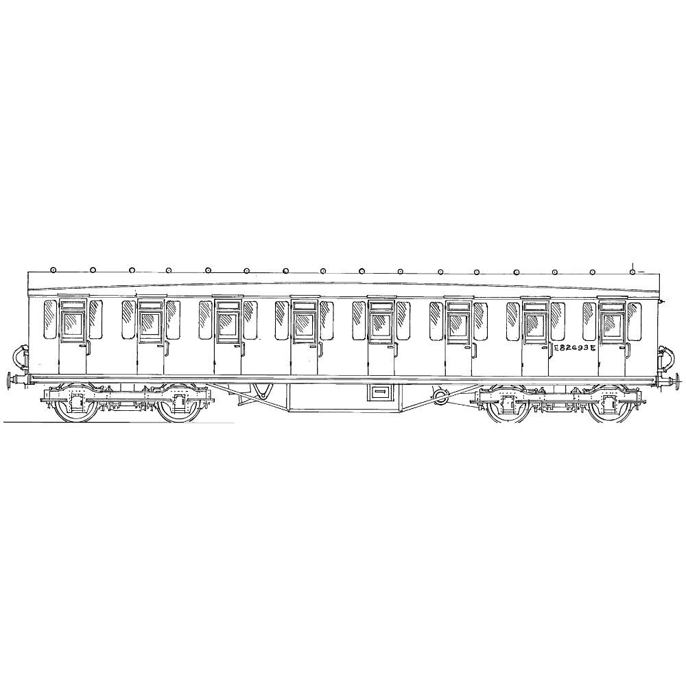 N Gauge kit 611 :  Thompson 52' 4" non vestibule third class