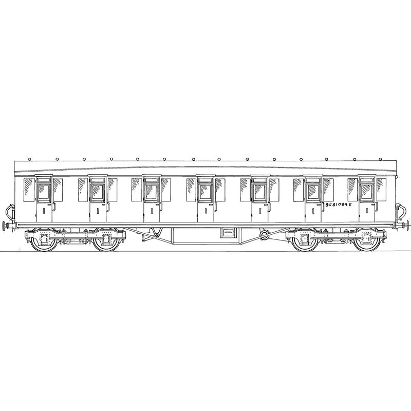 N Gauge kit 613 :  Thompson 52' 4" ordinary first class