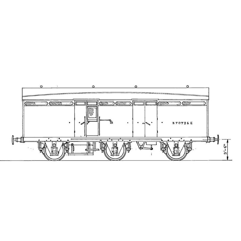 4mm kit 614 : 32' 0 4mm kit 614 : 32' 0" Thompson 6 wheel BZ van Diagram 358