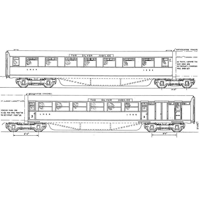 4mm kit 5.EF : Silver Jubilee Train twin brake third