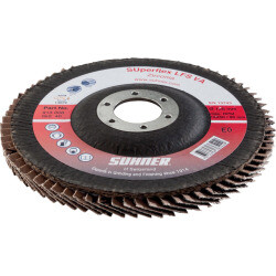 Flap discs zirconia aluminia flat LFS SUperflex 115mm G80