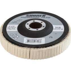Felt polishing flap disc FPS-LFS 125