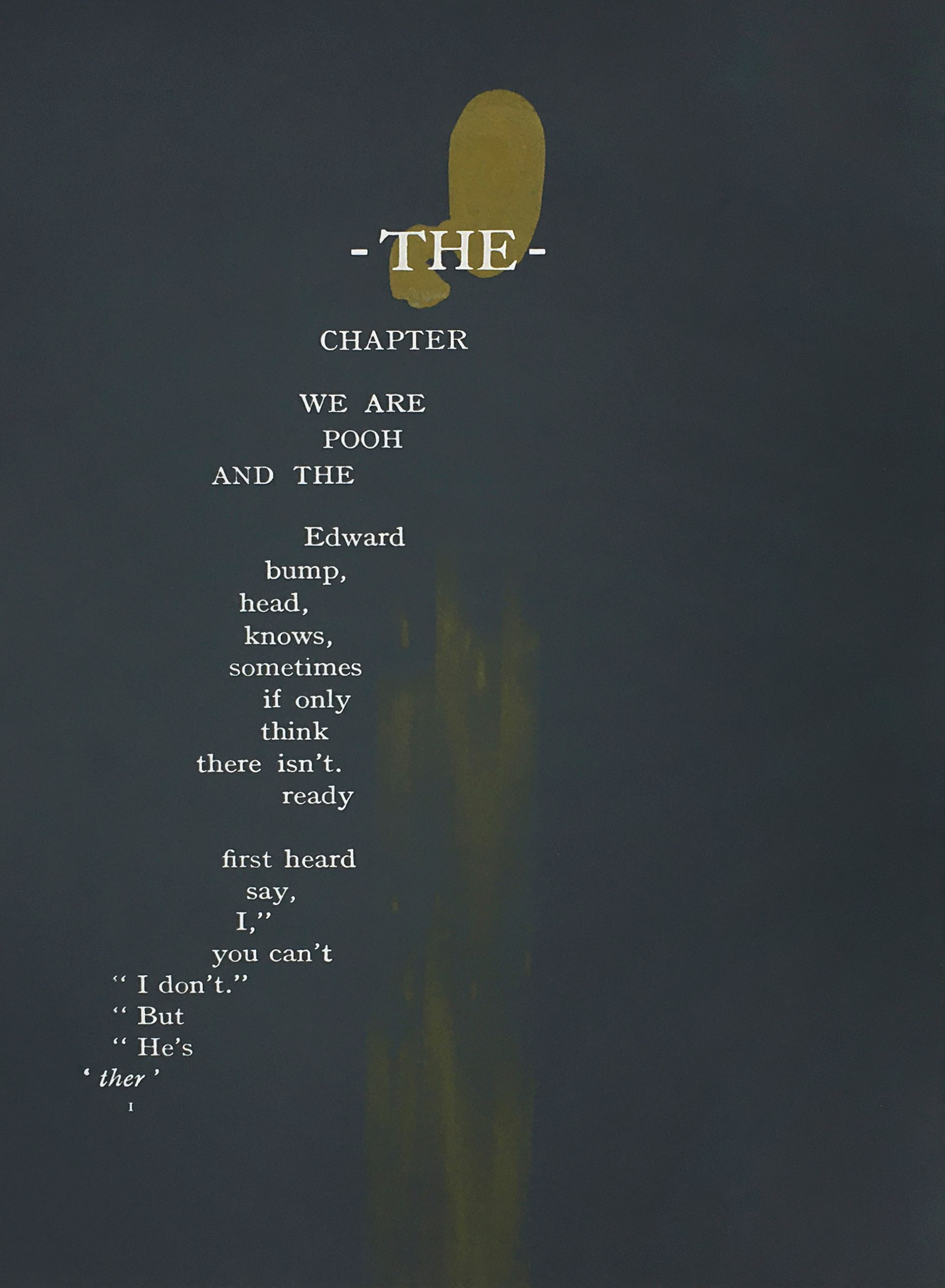 Lucy & Robert Carter, 'Pooh/Milne', unframed