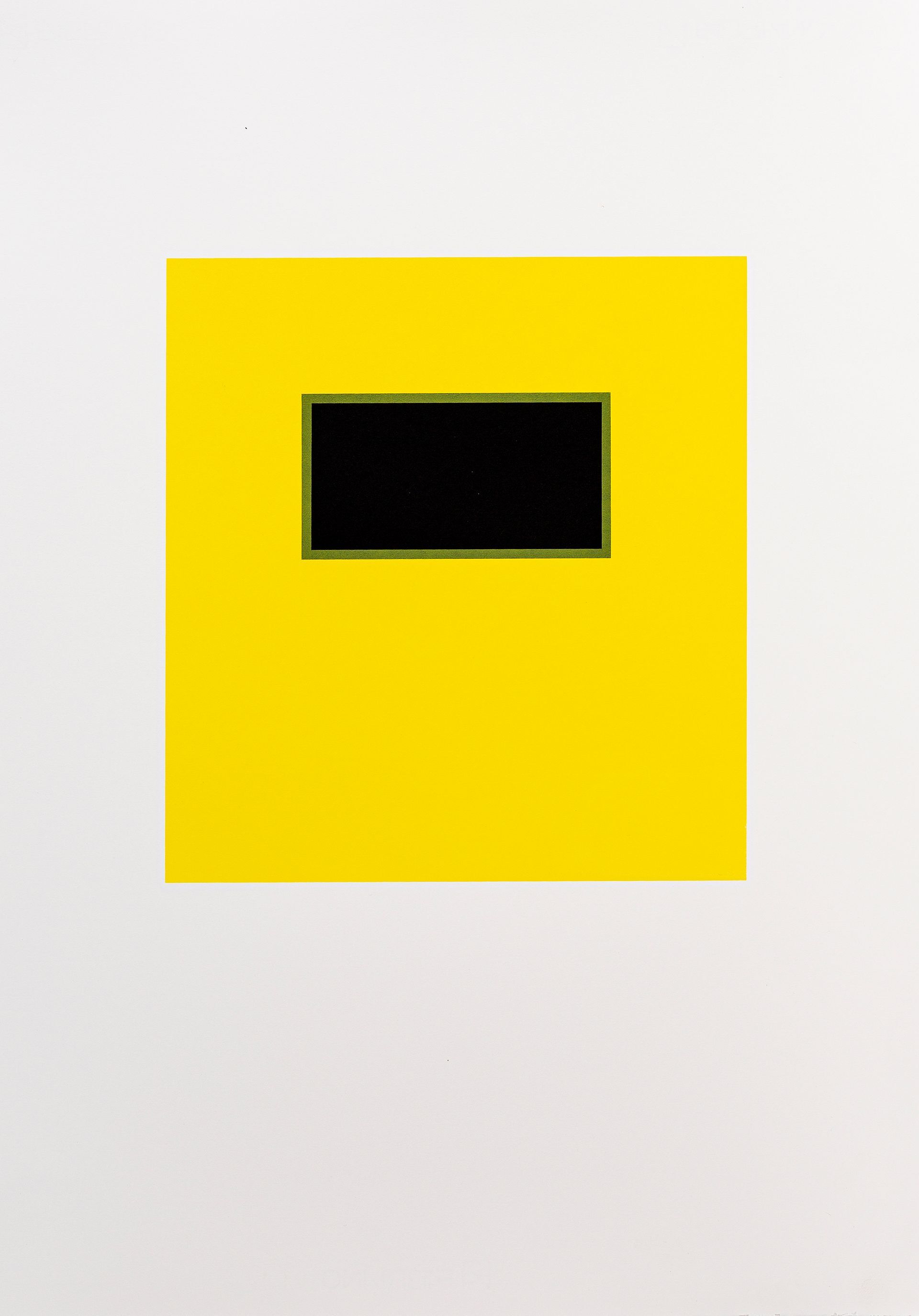 Lucy & Robert Carter, 'Black lozenge on yellow (Arkle)', unframed