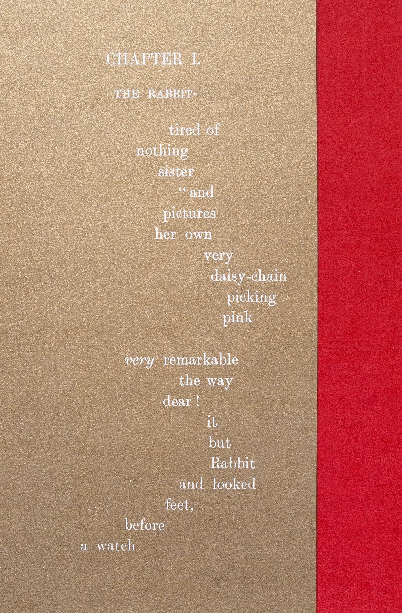 Lucy & Robert Carter, '​Alice/Carroll', unframed