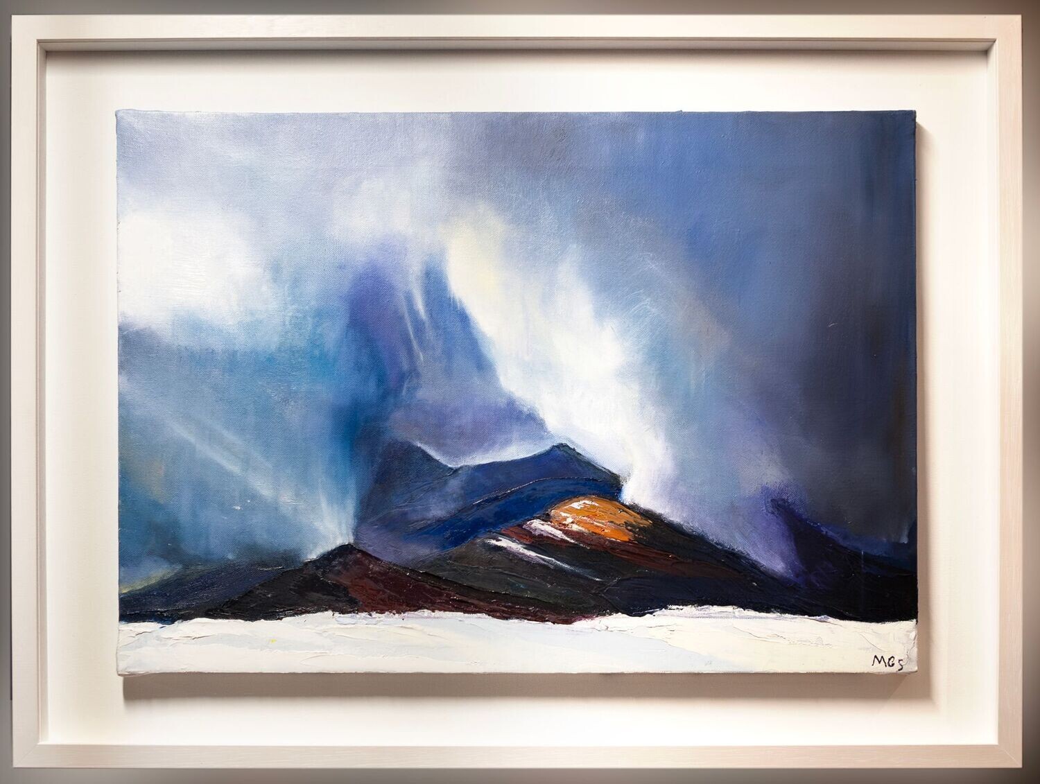 Mary G Sheehan, 'Snow shower over Torc Mountain'