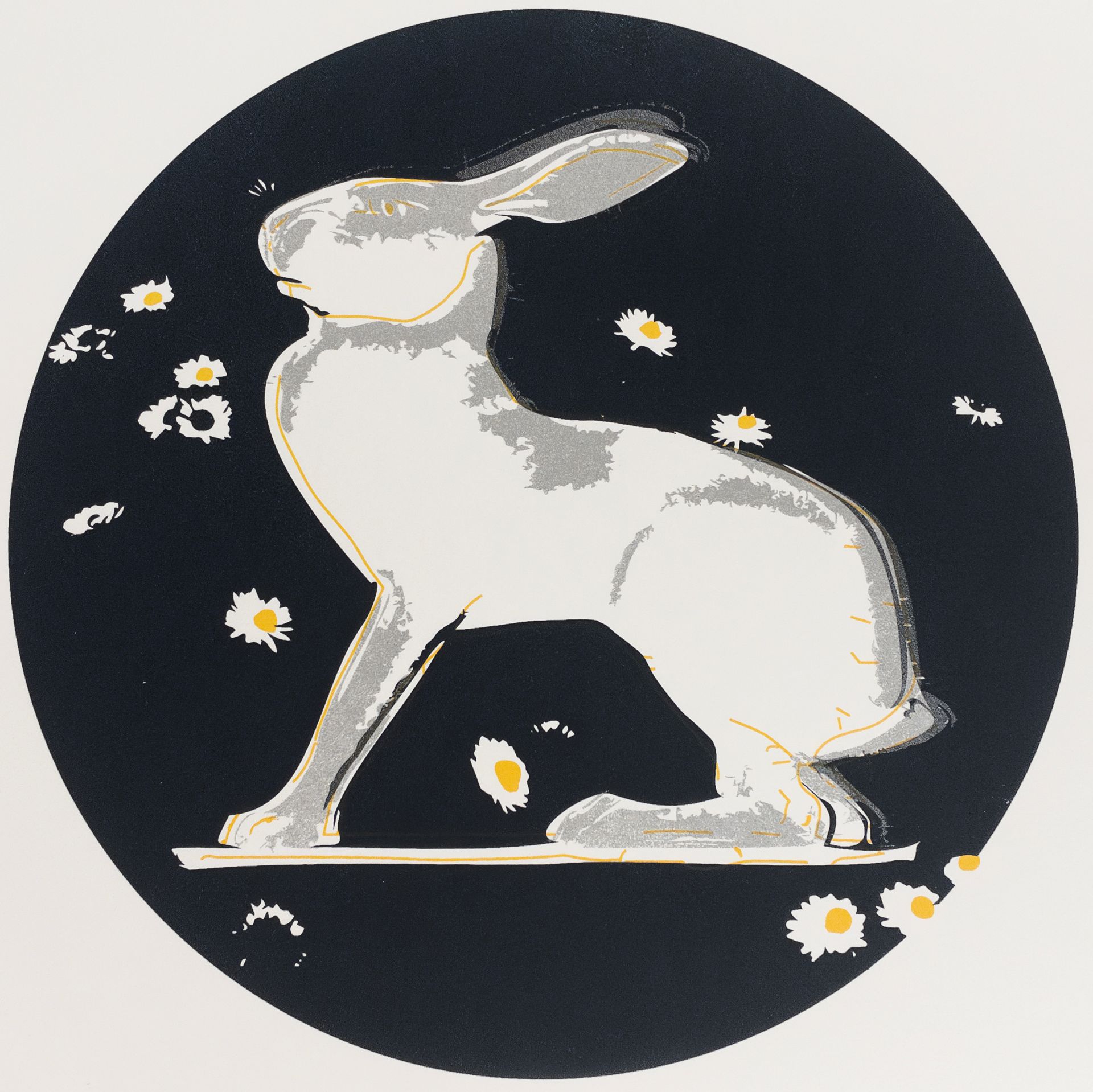Lucy & Robert Carter, 'White Hare', unframed