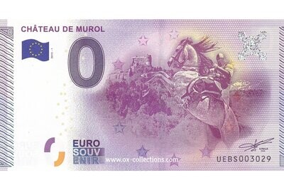 0 Euro-Schein Château de Murol 2015-1 Souvenir