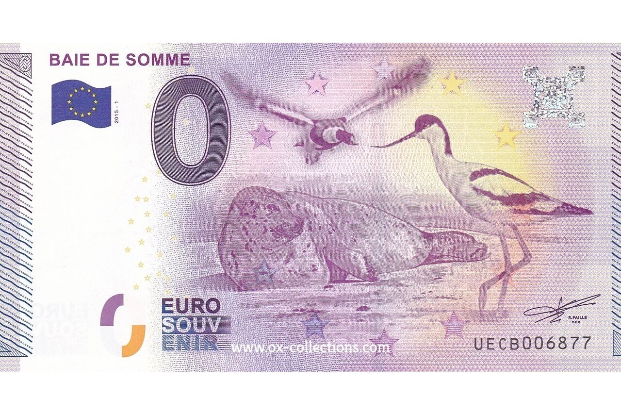 Billet 0 euro Baie de Somme 2015-1 souvenir