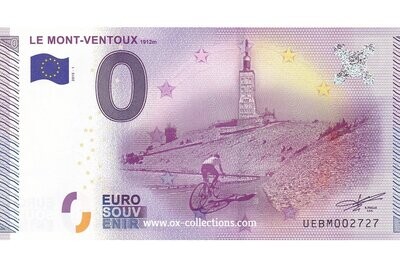 0 Euro-Schein Le Mont-Ventoux 2015-1 Souvenir