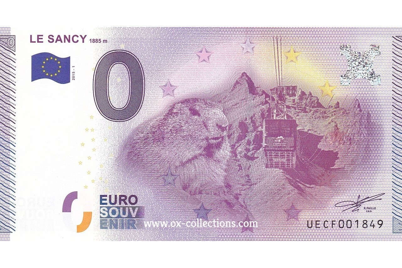 Billet 0 euro Le Sancy 2015-1 souvenir
