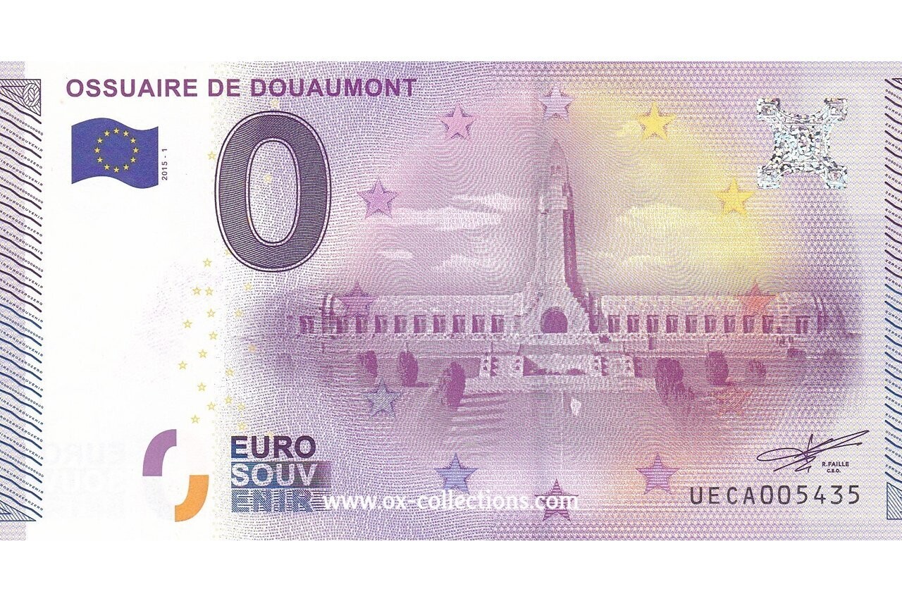 0 Euro-Schein Ossuaire de Douaumont 2015-1 Souvenir