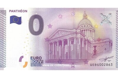 0 Euro-Schein Panthéon 2015-1 Souvenir