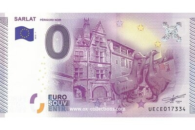 Zero Euro Note Sarlat 2015-1 souvenir
