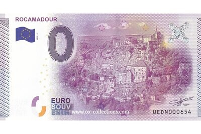0 Euro-Schein Rocamadour 2015-1 Souvenir