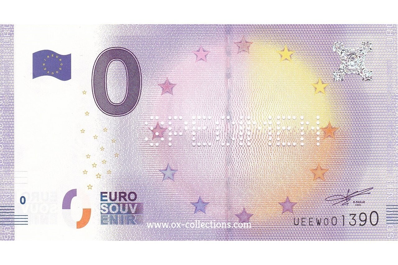 0 Euro-Schein Specimen 2016-0 Souvenir